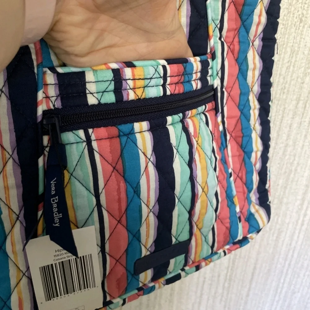 NWT Vera Bradley Hipster Cabana Stripe Purse